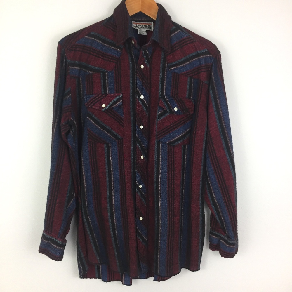 Vintage | Western Flannel Button Down Shirt